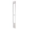 Dog Door for Sliding Glass Door, 91 to 96 in Adjustable Height, Aluminum Alloy Frame with Metal Rotating Hinges, Lock Design, 8 1/4 x 12 1/4 in Flap
