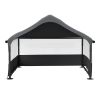 Extra Large Outdoor Dog House Tent with 3-Sided Mesh Windows, Breathable Sun Rain Cover Pet Shelter with Canopy and Ground Stakes for Dogs, Cats