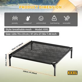 Elevated Breathable Mesh Pet Bed, Indoor/Outdoor Use, Sizes for Small to XL Pets - 2026 Must-Buy (size: XXXL)