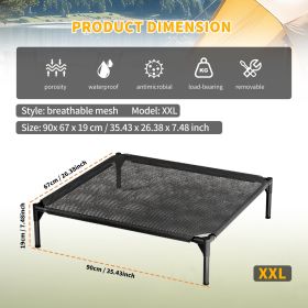 Elevated Breathable Mesh Pet Bed, Indoor/Outdoor Use, Sizes for Small to XL Pets - 2026 Must-Buy (size: XXL)
