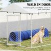 Outdoor kennel, dog house, dog cage, silver