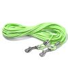 Heavy Duty Dog Tie Out Cable with Stake, Waterproof PVC Double Dog Leash for Yard Camping